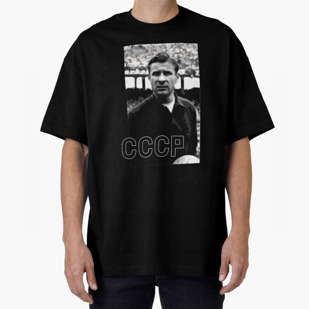 Lev Yashin Football Legends1 Oversized T-Shirt Honor Champions and Dreams in FIFA World Cup 2026 Spirit, Connected to Argentina, Messi, Soccer Culture, Superstar Moments, National Team Dreams and Competitive Fire; Built for Supporters Chasing