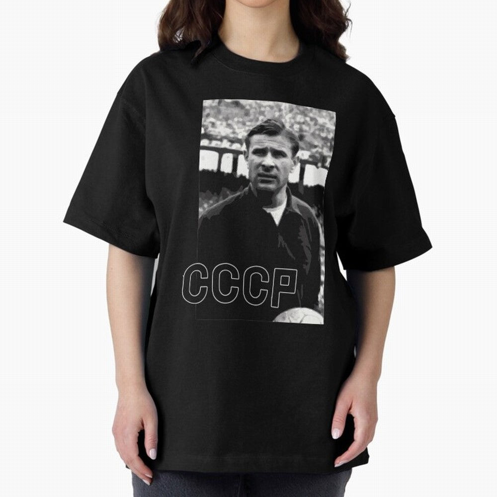 Lev Yashin Football Legends1 Oversized T-Shirt Honor Champions and Dreams in FIFA World Cup 2026 Spirit, Connected to Argentina, Messi, Soccer Culture, Superstar Moments, National Team Dreams and Competitive Fire; Built for Supporters Chasing