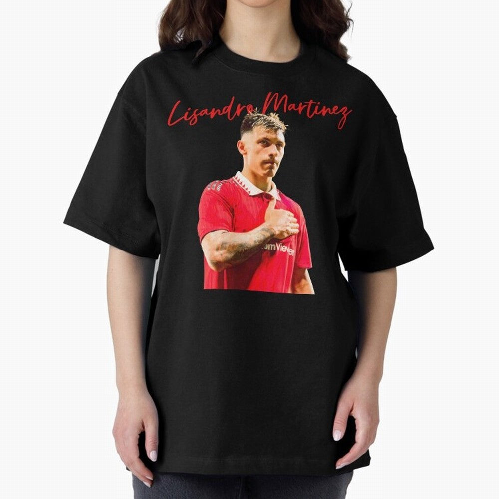 Lisandro Martinez Oversized T-Shirt Step into Match Day Hype around FIFA World Cup 2026 USA Canada Mexico, Messi, France, Champion Mindset, Group Stage Buzz, Knockout Tension and Passionate Fan Culture; Ideal for Passionate Fans Who Love Underdog