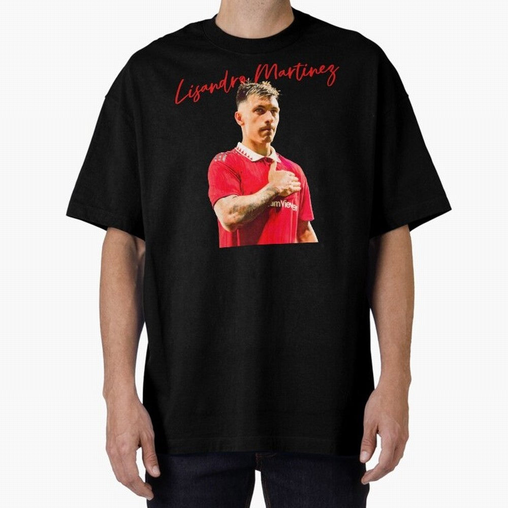 Lisandro Martinez Oversized T-Shirt Step into Match Day Hype around FIFA World Cup 2026 USA Canada Mexico, Messi, France, Champion Mindset, Group Stage Buzz, Knockout Tension and Passionate Fan Culture; Ideal for Passionate Fans Who Love Underdog