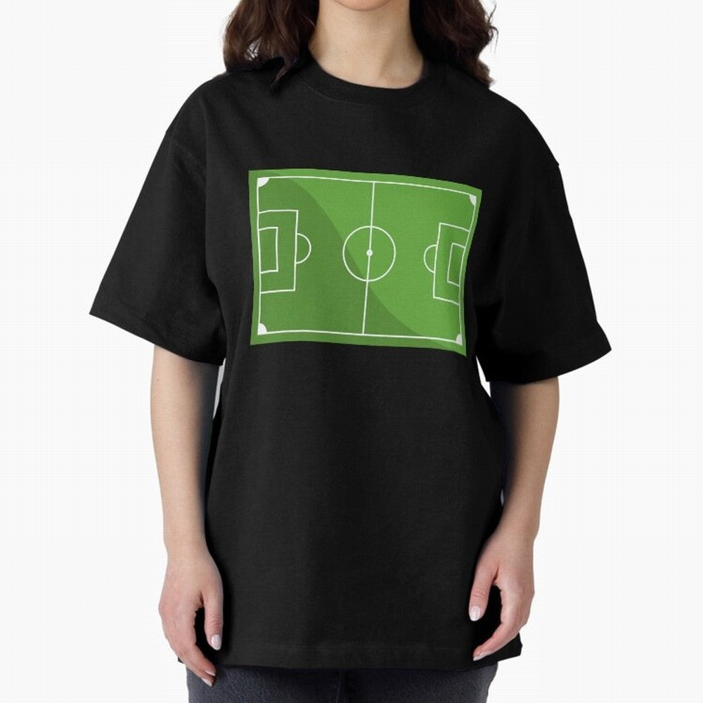 Football Pitch Oversized T-Shirt Live for the Drama of FIFA World Cup 2026 Centered on Haaland, Brazil, Portugal and Argentina Energy, Vintage Soccer Flavor, Modern Football Stars, National Flags and Final Night Emotion; Ideal for Football Dads,