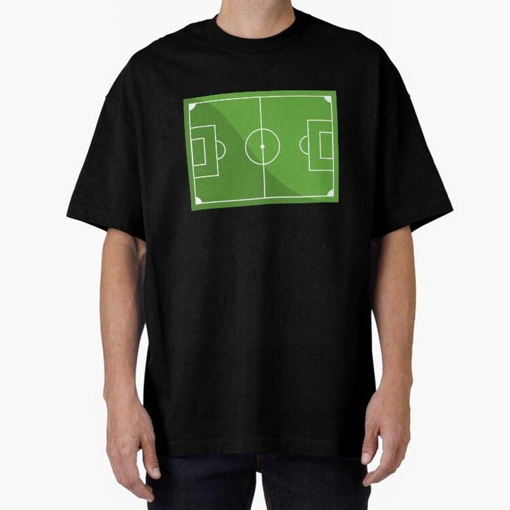 Football Pitch Oversized T-Shirt Live for the Drama of FIFA World Cup 2026 Centered on Haaland, Brazil, Portugal and Argentina Energy, Vintage Soccer Flavor, Modern Football Stars, National Flags and Final Night Emotion; Ideal for Football Dads,