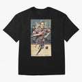 Ronaldinho Design Oversized T-Shirt Represent Football Lovers during FIFA World Cup 2026 Group Stage Highlighting CR7 and Messi, England Energy, Sports Nostalgia, International Competition, Famous Players and Unforgettable Victories; Ideal for