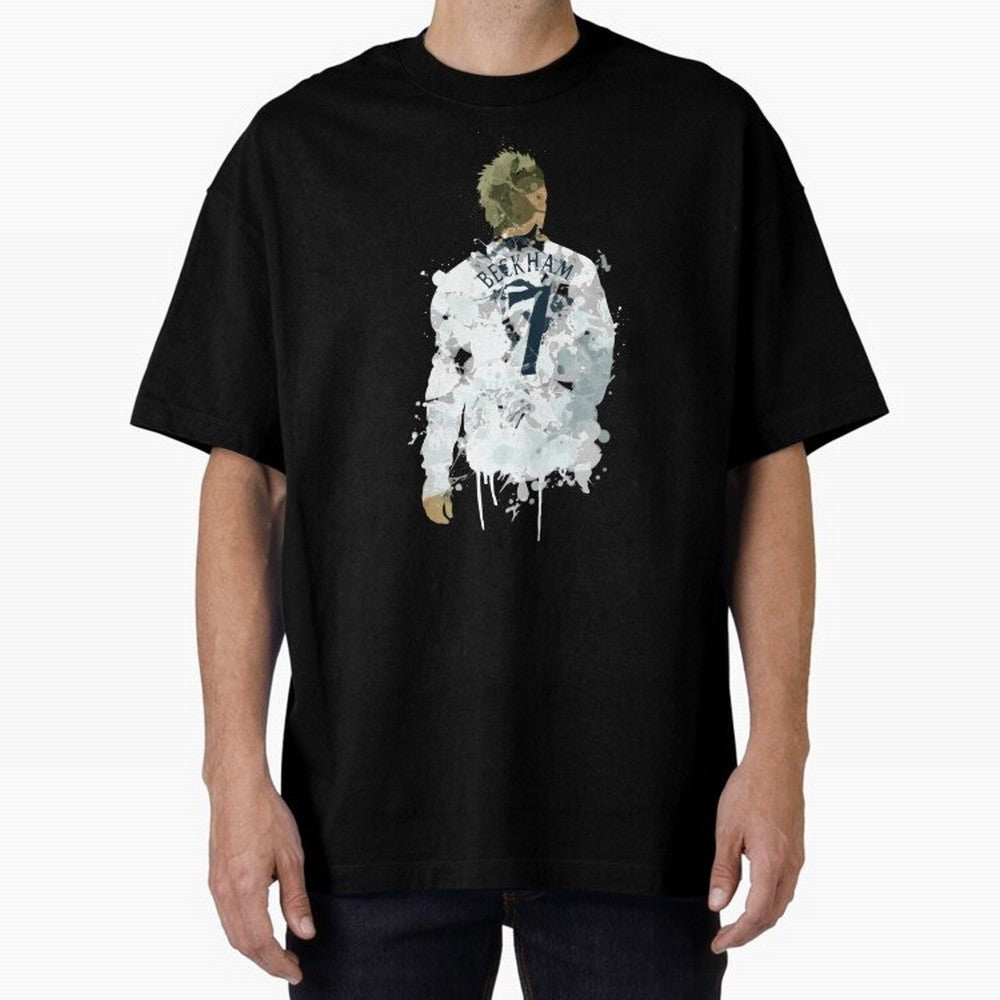David Beckham England Captain Art Oversized T-Shirt Carry National Pride through the FIFA World Cup 2026 Group Stage Journey through Messi, Neymar and Mbappe Highlights, Argentina, France and Brazil Pride, Goal Celebration Energy, Supporter