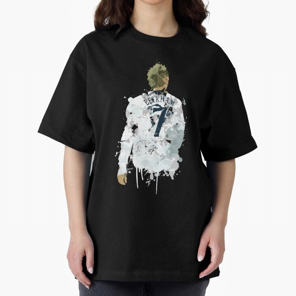 David Beckham England Captain Art Oversized T-Shirt Carry National Pride through the FIFA World Cup 2026 Group Stage Journey through Messi, Neymar and Mbappe Highlights, Argentina, France and Brazil Pride, Goal Celebration Energy, Supporter