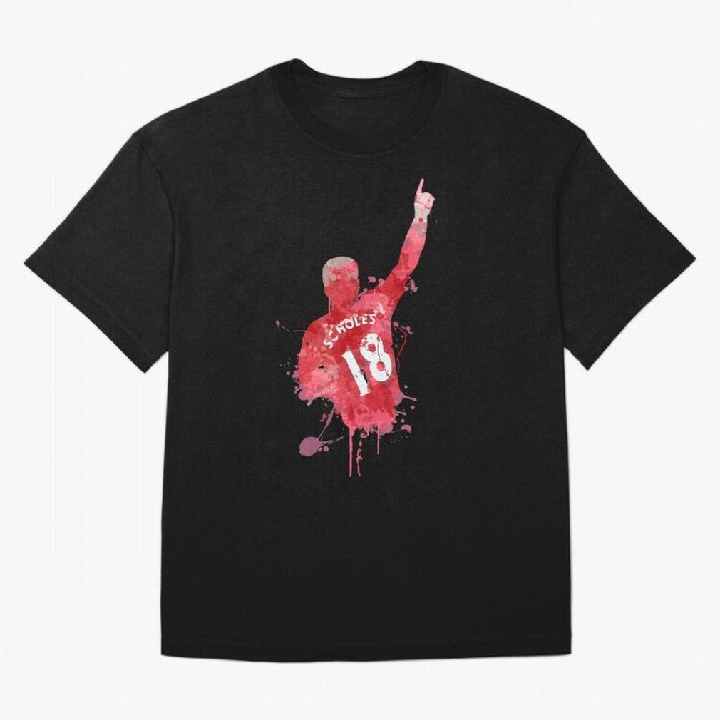 Paul Scholes Manchester United Legend Art Oversized T-Shirt Bring Retro Soccer Energy to FIFA World Cup 2026 Group Stage Spirit, Built around England, France and Netherlands, Cristiano Ronaldo, Stadium Memories, Football Loyalty, International