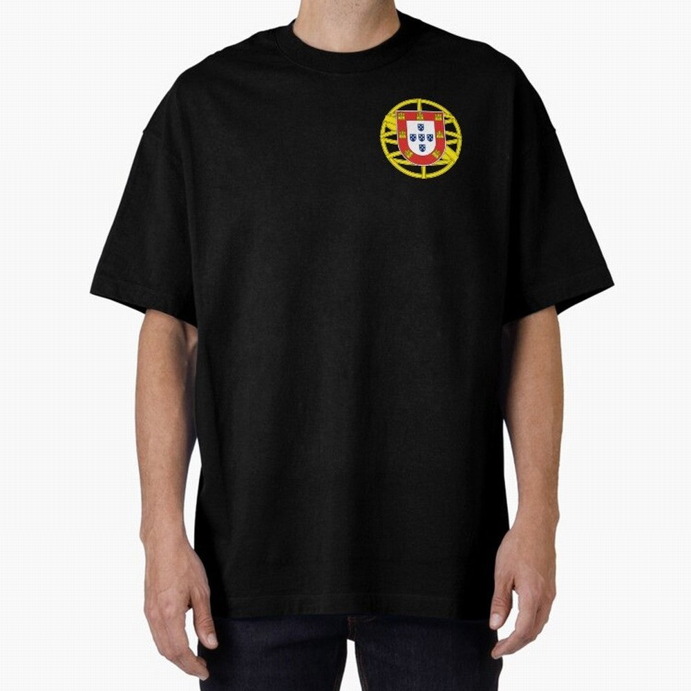 Portugal Coat of Arms Oversized T-Shirt Keep the Legacy of Global Football Passion for FIFA World Cup 2026 USA Canada Mexico, Featuring Messi, Neymar and Mbappe, England, France and Netherlands, Stadium Chants, National Pride, Trophy Dreams and