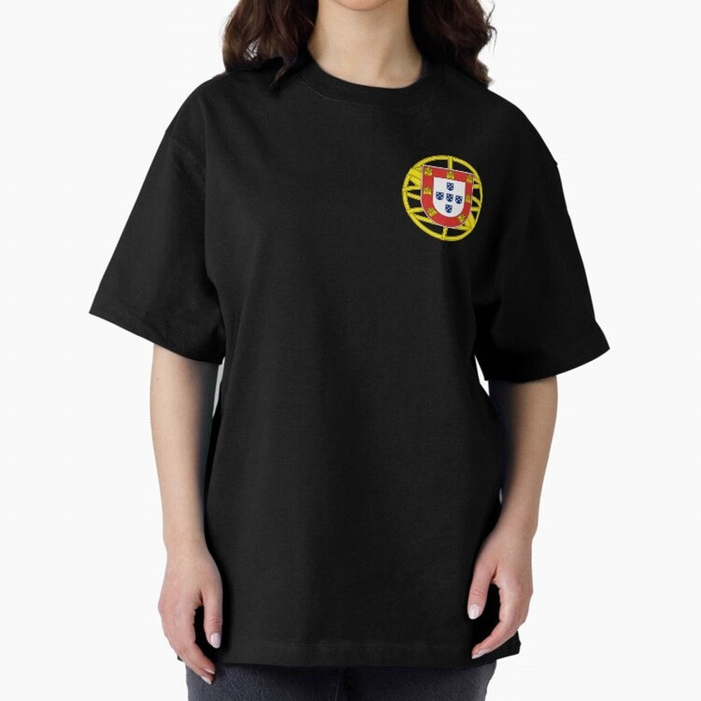 Portugal Coat of Arms Oversized T-Shirt Keep the Legacy of Global Football Passion for FIFA World Cup 2026 USA Canada Mexico, Featuring Messi, Neymar and Mbappe, England, France and Netherlands, Stadium Chants, National Pride, Trophy Dreams and