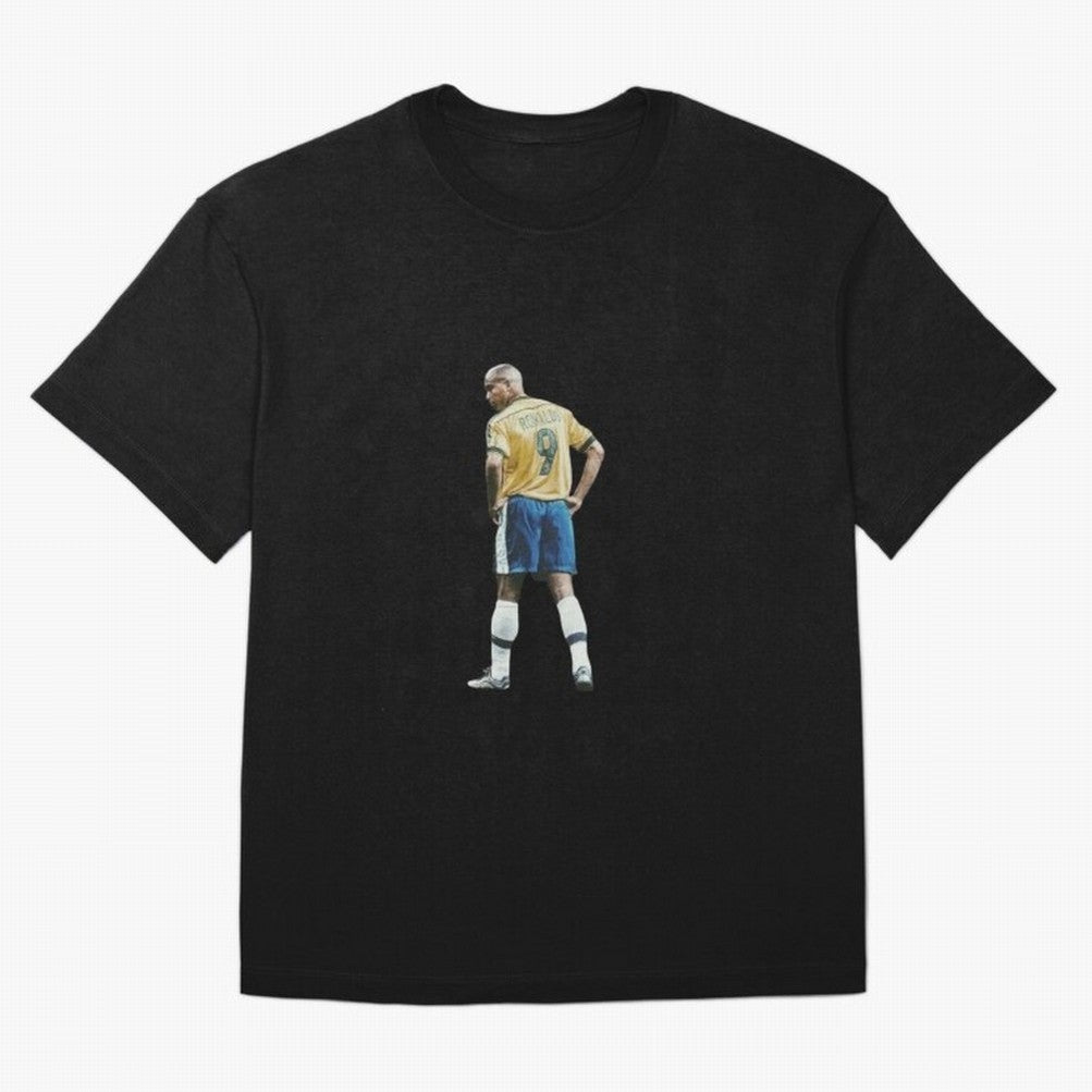 Brazilian Football Player from Milano Oversized T-Shirt Back the Journey through FIFA World Cup 2026 USA Canada Mexico for Fans of Messi, CR7 and Mbappe and England, France and Netherlands, Bringing Soccer Culture, Superstar Moments, National Team