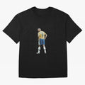 Brazilian Football Player from Milano Oversized T-Shirt Back the Journey through FIFA World Cup 2026 USA Canada Mexico for Fans of Messi, CR7 and Mbappe and England, France and Netherlands, Bringing Soccer Culture, Superstar Moments, National Team