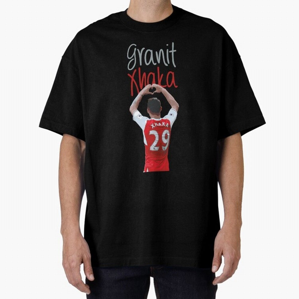 Granit Xhaka Oversized T-Shirt Refresh FIFA World Cup 2026 USA Canada Mexico Filled with Neymar, Spain and Netherlands Energy, Stadium Chants, National Pride, Trophy Dreams and Unforgettable Football Memories; Perfect for Fans, Collectors, Family