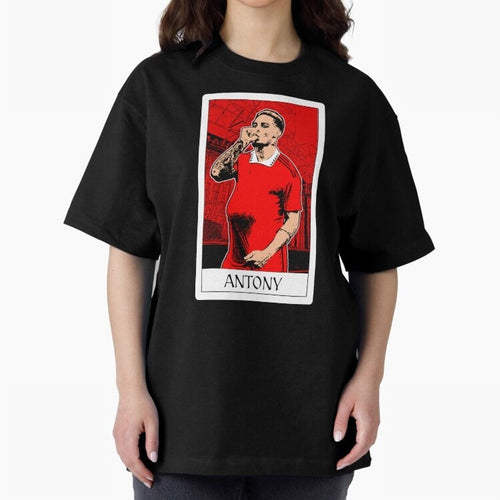 Antony Oversized T-Shirt Show Match Day Excitement for Global Football Passion for FIFA World Cup 2026 Group Stage, Capturing Haaland and Mbappe, Argentina, France and Brazil, Vintage Soccer Flavor, Modern Football Stars, National Flags and Final