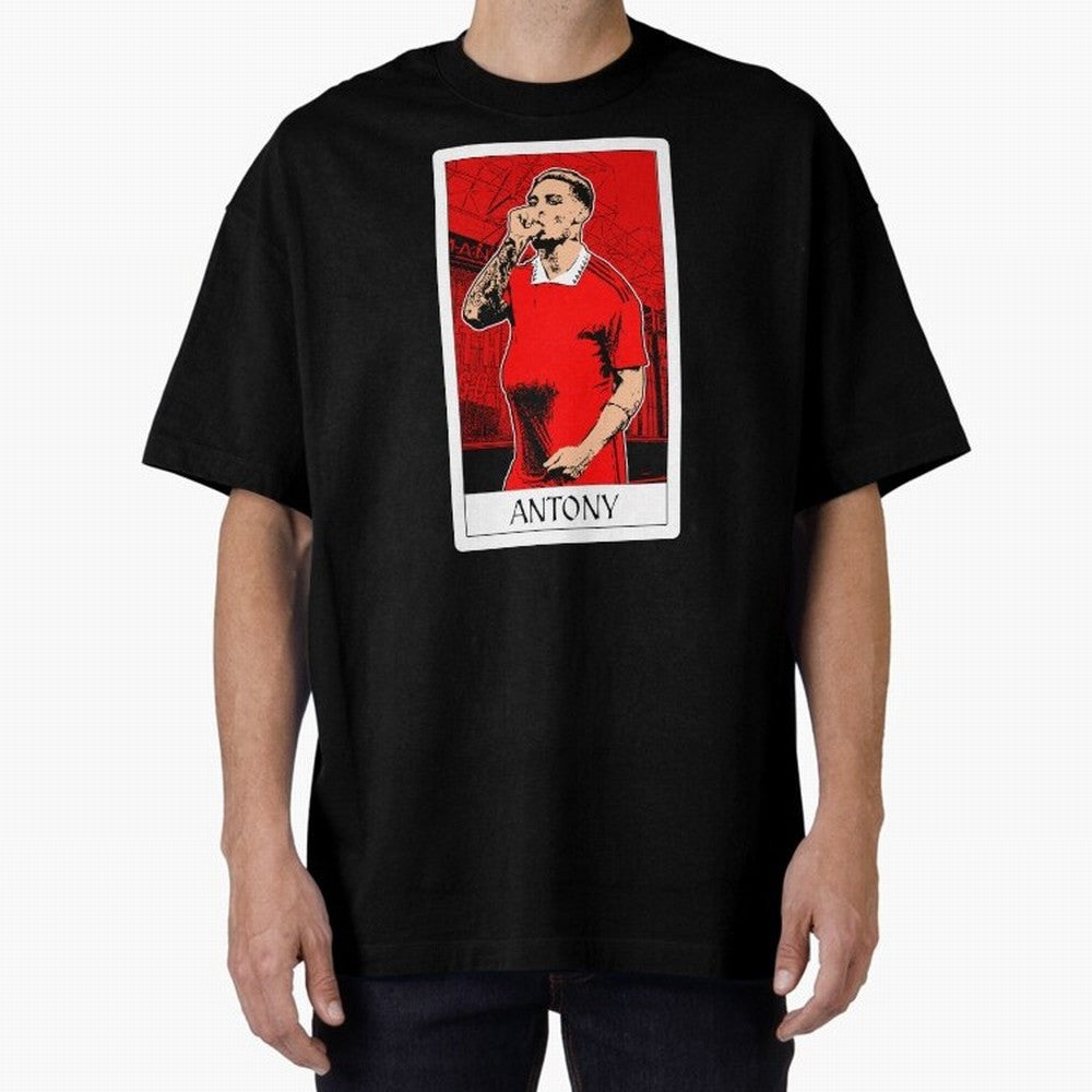 Antony Oversized T-Shirt Show Match Day Excitement for Global Football Passion for FIFA World Cup 2026 Group Stage, Capturing Haaland and Mbappe, Argentina, France and Brazil, Vintage Soccer Flavor, Modern Football Stars, National Flags and Final