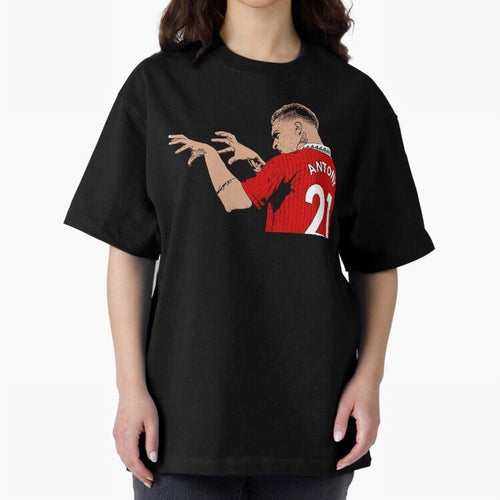 Antony Oversized T-Shirt Celebrate the Magic of FIFA World Cup 2026 Spirit, Featuring Portugal, Mbappe, Vintage Soccer Flavor, Modern Football Stars, National Flags and Final Night Emotion; Ideal for Fans Who Follow Messi, Cristiano Ronaldo, CR7,