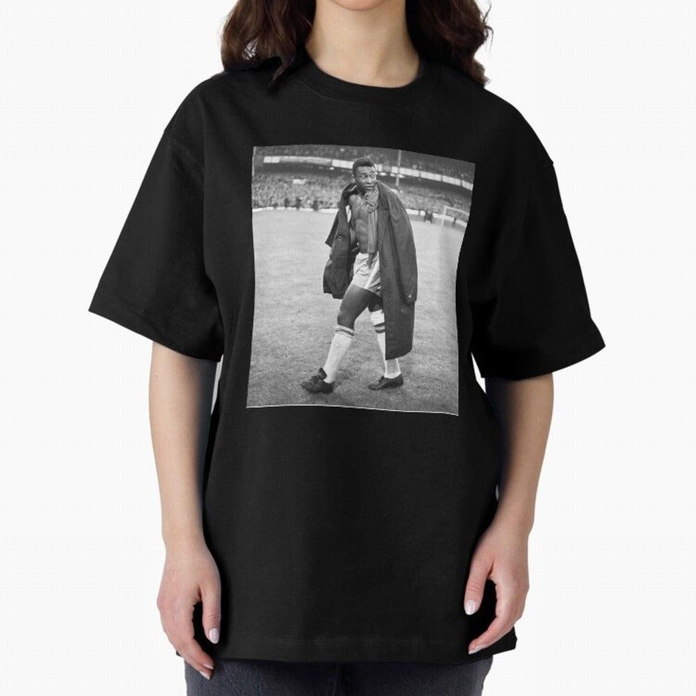Pele Oversized T-Shirt Celebrate National Team Dreams in the FIFA World Cup 2026 Journey through Haaland and Mbappe Highlights, Argentina and Brazil Pride, Supporter Pride, Iconic Celebrations, Legendary Names and Global Match Day Energy; Created