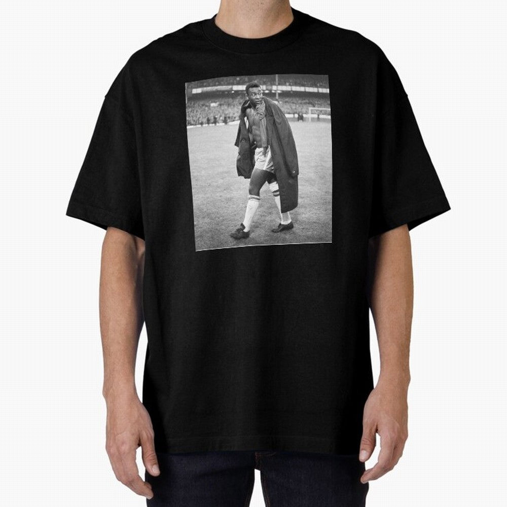 Pele Oversized T-Shirt Celebrate National Team Dreams in the FIFA World Cup 2026 Journey through Haaland and Mbappe Highlights, Argentina and Brazil Pride, Supporter Pride, Iconic Celebrations, Legendary Names and Global Match Day Energy; Created