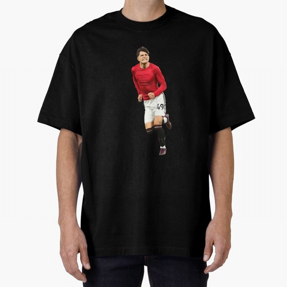 Alejandro Garnacho celebration Oversized T-Shirt Remember the FIFA World Cup 2026 Group Stage Journey through Mbappe and Neymar Highlights, France and Portugal Pride, Game Day Rituals, Football Legends, Country Pride and the Road to the Final;