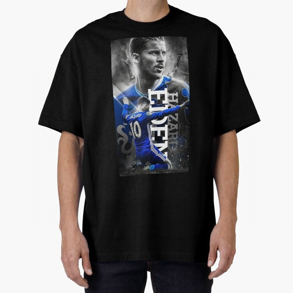 Eden Hazard Oversized T-Shirt Experience the Global Stage of FIFA World Cup 2026 Spirit, Filled with Portugal, Spain and Germany, Neymar, Game Day Rituals, Football Legends, Country Pride and the Road to the Final; Great for Watch Parties, Sports
