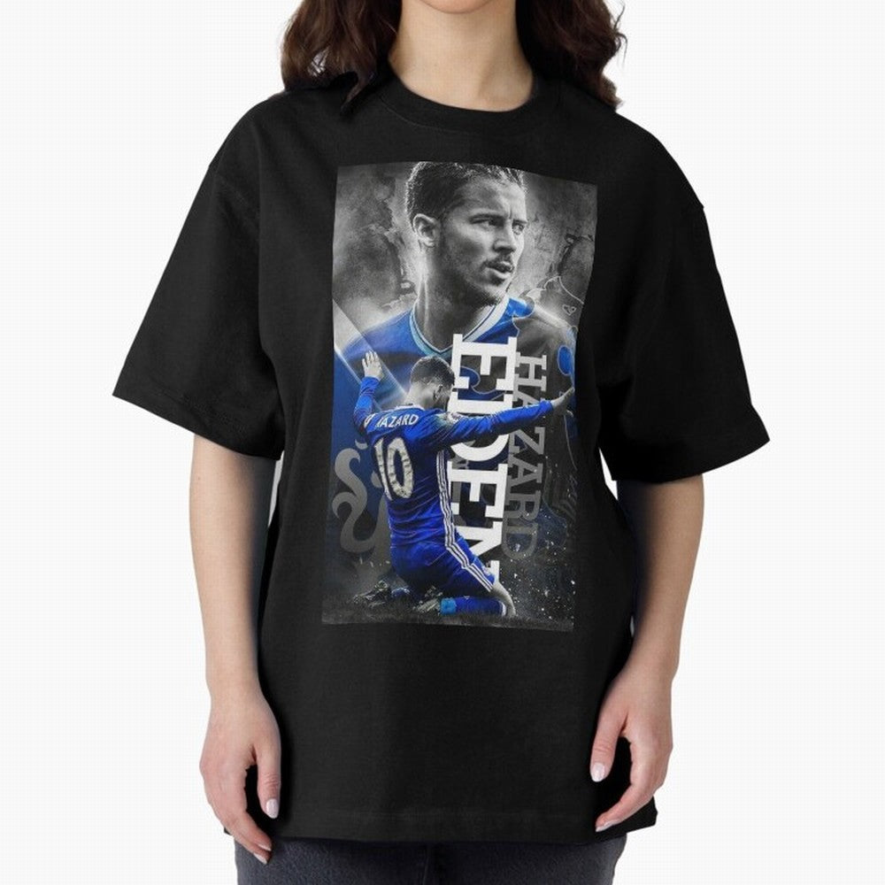 Eden Hazard Oversized T-Shirt Experience the Global Stage of FIFA World Cup 2026 Spirit, Filled with Portugal, Spain and Germany, Neymar, Game Day Rituals, Football Legends, Country Pride and the Road to the Final; Great for Watch Parties, Sports