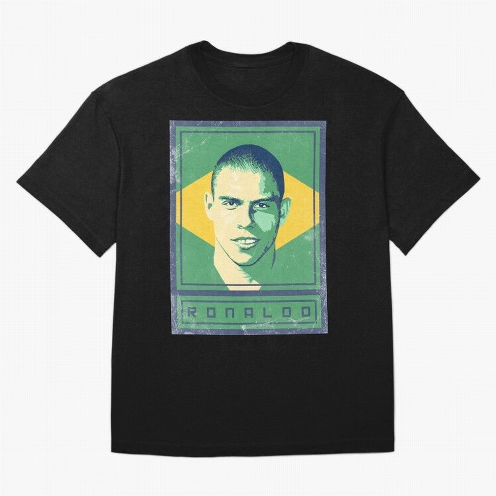 Ronaldo Brasil Oversized T-Shirt Bring a Vintage Feel to the FIFA World Cup 2026 USA Canada Mexico Journey through Mbappe Highlights, France Pride, Fan Favorite Moments, National Team Passion, Big Match Drama and Soccer History; Great for Watch