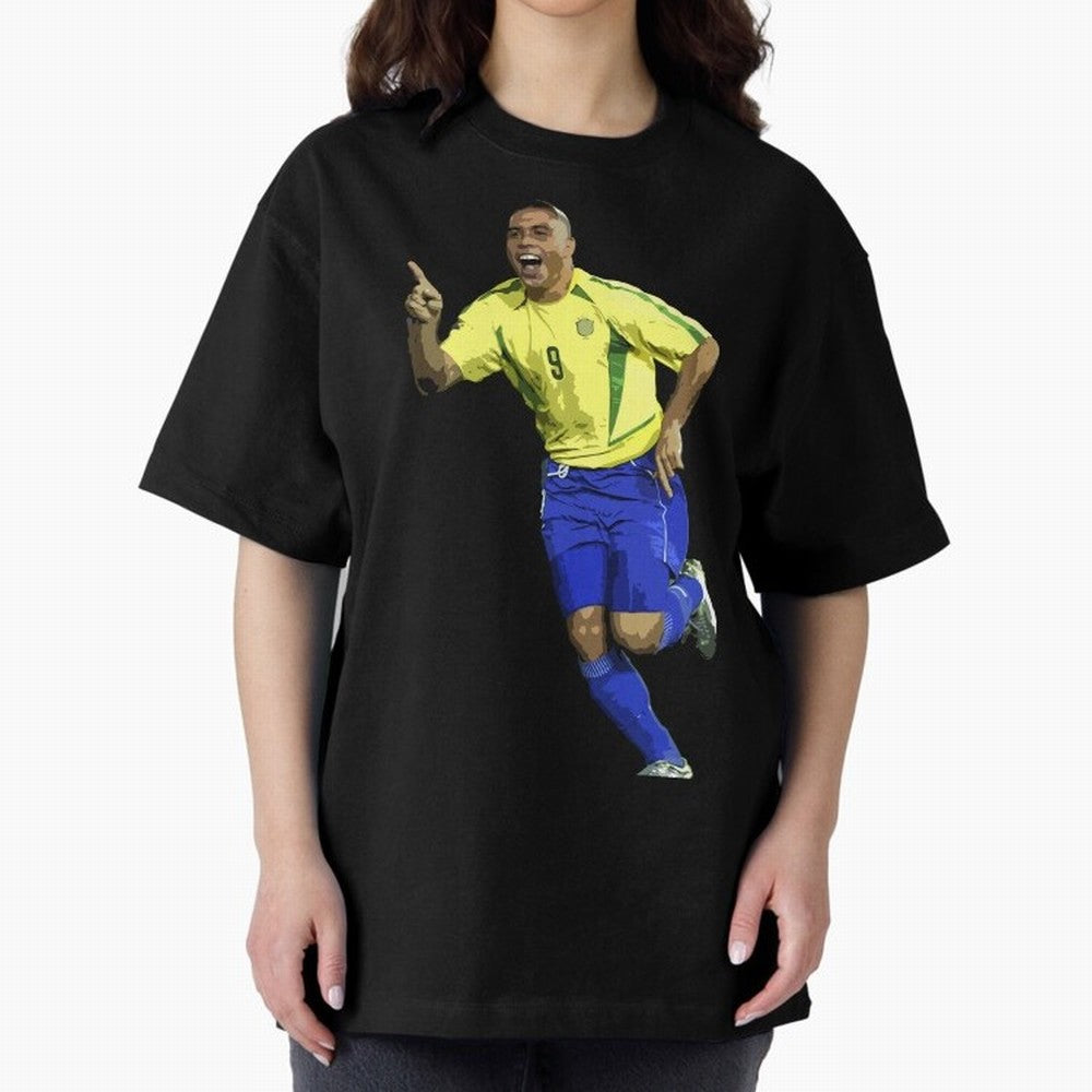 Ronaldo Nazario Oversized T-Shirt Fuel Global Football Passion for FIFA World Cup 2026 USA Canada Mexico, Capturing Mbappe and Neymar, Portugal, Spain and Germany, Football Passion, Legendary Performances, Festival Vibes and Supporter Community;
