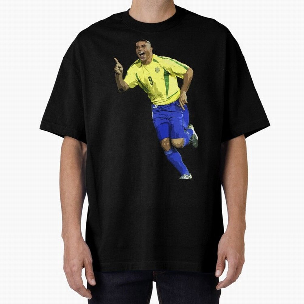 Ronaldo Nazario Oversized T-Shirt Fuel Global Football Passion for FIFA World Cup 2026 USA Canada Mexico, Capturing Mbappe and Neymar, Portugal, Spain and Germany, Football Passion, Legendary Performances, Festival Vibes and Supporter Community;