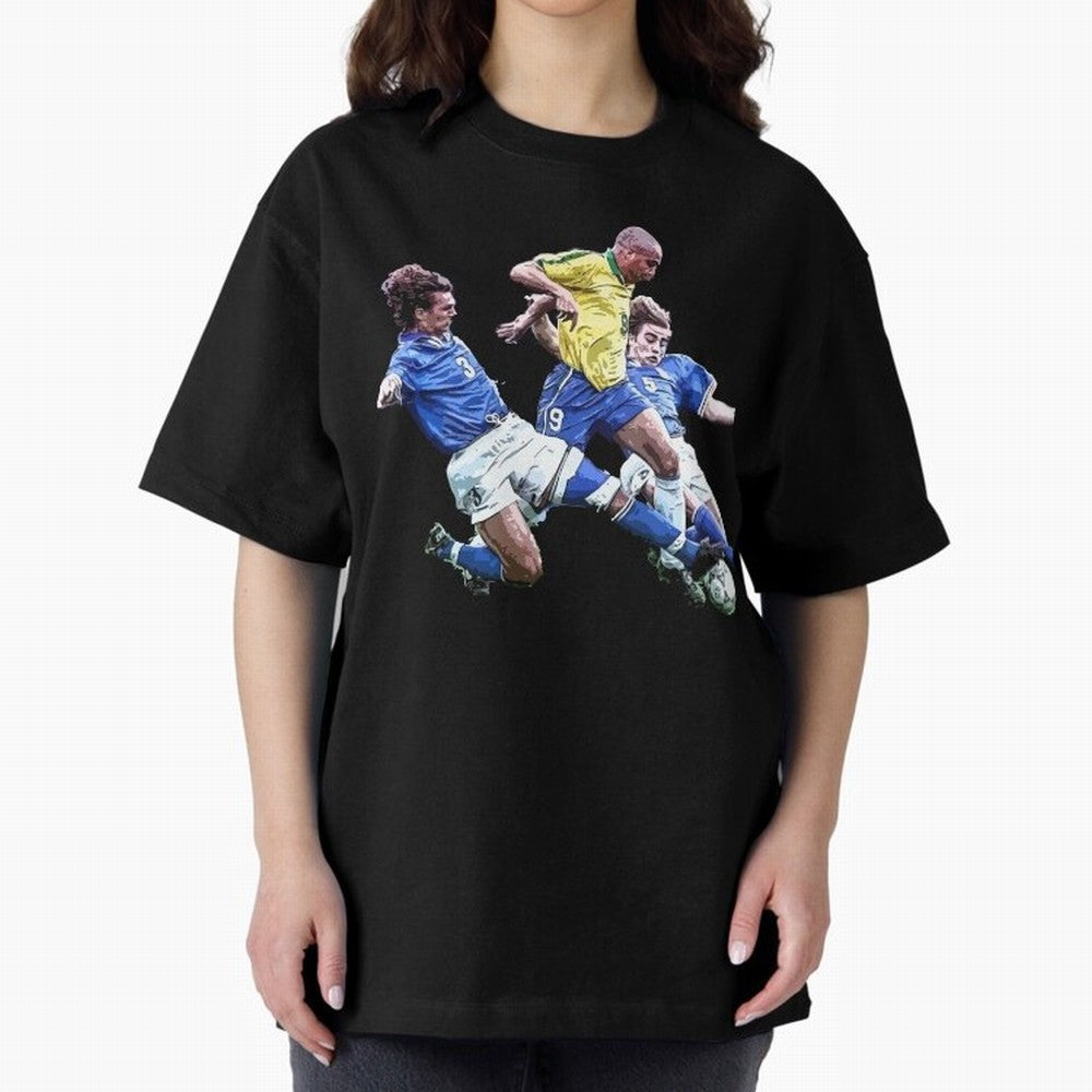 Ronaldo vs Maldini & Cannavaro Oversized T-Shirt Showcase Match Day Hype around FIFA World Cup 2026 USA Canada Mexico, CR7 and Messi, England, France and Netherlands, Stadium Chants, National Pride, Trophy Dreams and Unforgettable Football
