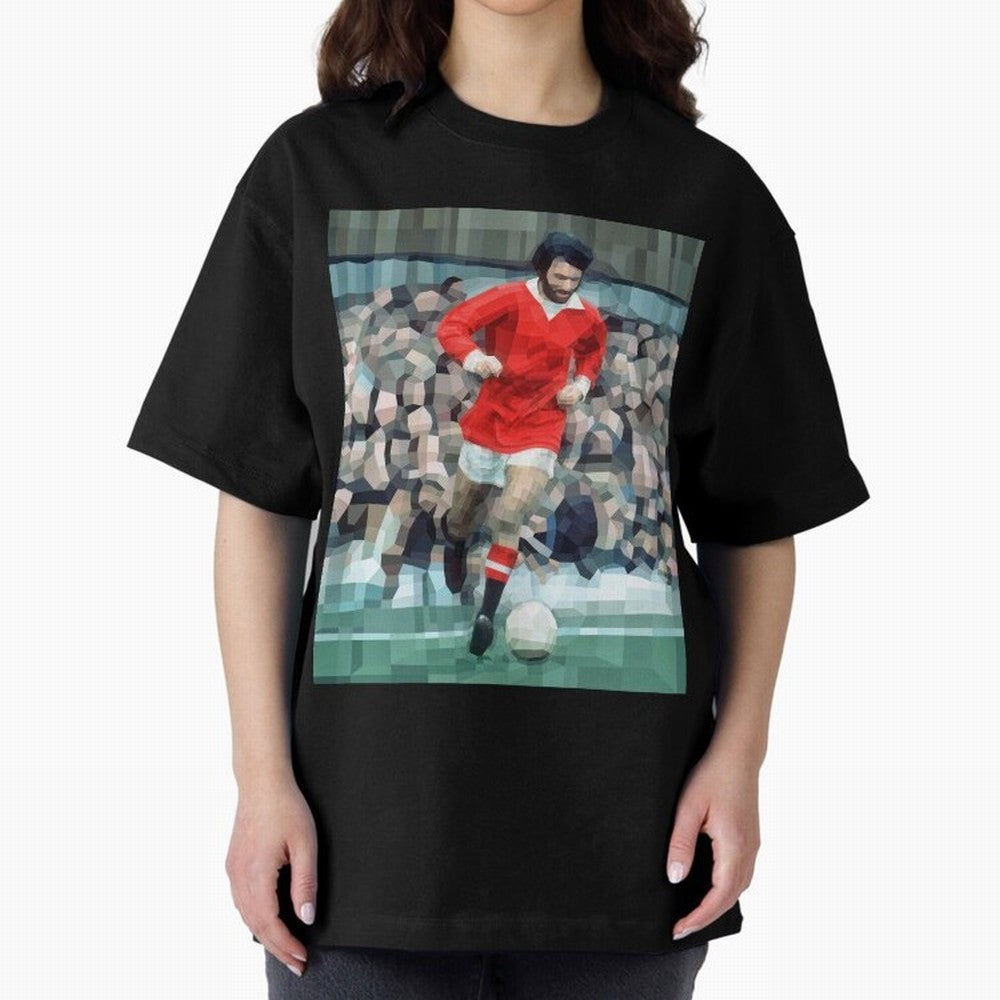George Best Oversized T-Shirt Mark Match Day Hype around FIFA World Cup 2026 Group Stage, Haaland, Argentina and Brazil, Vintage Soccer Flavor, Modern Football Stars, National Flags and Final Night Emotion; Made for Die Hard Supporters, Soccer