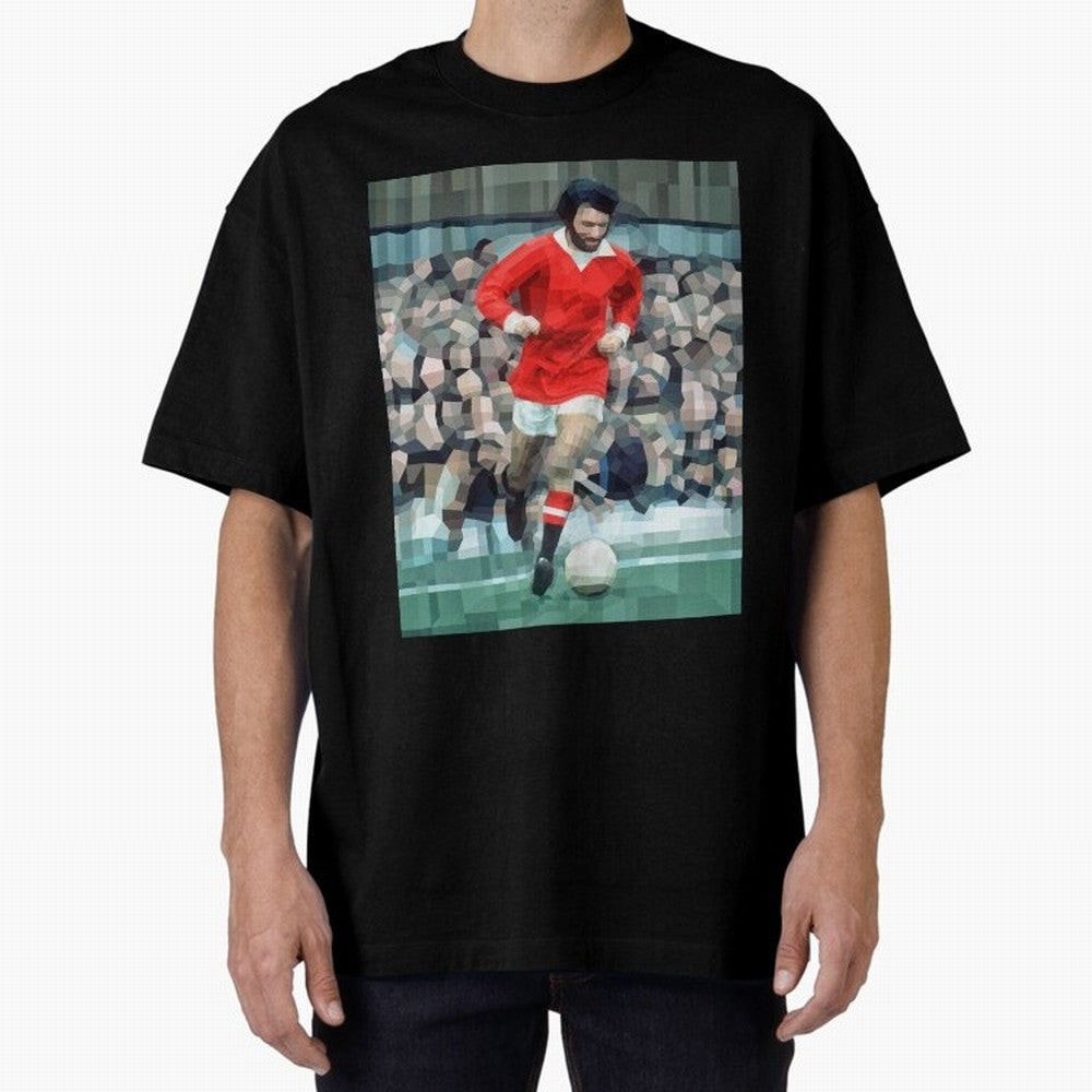 George Best Oversized T-Shirt Mark Match Day Hype around FIFA World Cup 2026 Group Stage, Haaland, Argentina and Brazil, Vintage Soccer Flavor, Modern Football Stars, National Flags and Final Night Emotion; Made for Die Hard Supporters, Soccer