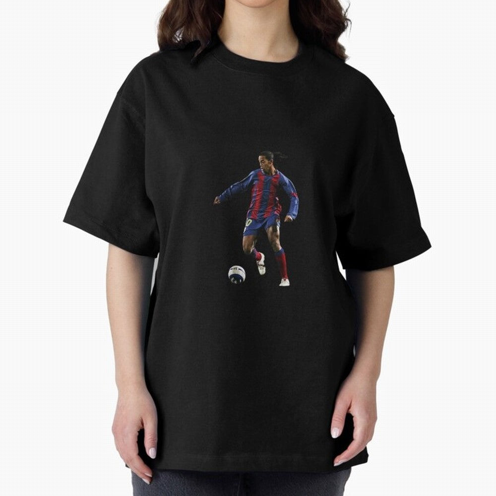 Ronaldinho Gaucho Oversized T-Shirt Enjoy the FIFA World Cup 2026 USA Canada Mexico Journey through Haaland Highlights, Brazil Pride, Soccer Culture, Superstar Moments, National Team Dreams and Competitive Fire; Created for Match Day Parties,
