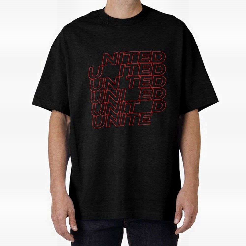 MAN UNITED - 2020 WHITE ILLUSTRATION Oversized T-Shirt Celebrate the Road through FIFA World Cup 2026 for Fans of Mbappe and England, France and Netherlands, Bringing Supporter Pride, Iconic Celebrations, Legendary Names and Global Match Day