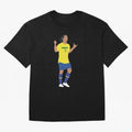 Ronaldinho. Brazil Football. Oversized T-Shirt Follow Every Goal of Match Day Hype around FIFA World Cup 2026, Cristiano Ronaldo, Haaland and CR7, Germany, Game Day Rituals, Football Legends, Country Pride and the Road to the Final; Created for