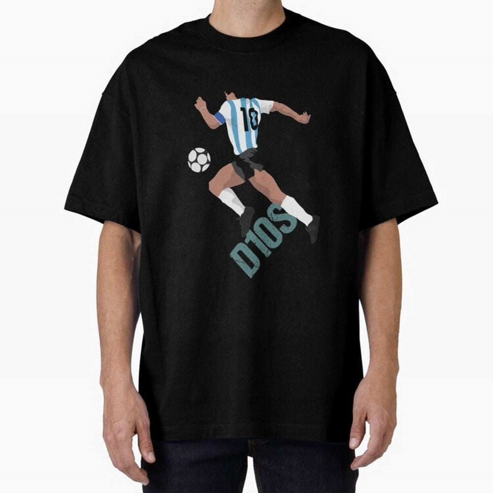 D10S Oversized T-Shirt Celebrate Global Passion for Global Football Passion for FIFA World Cup 2026, Driven by Neymar, Haaland and Cristiano Ronaldo, Brazil, Football Passion, Legendary Performances, Festival Vibes and Supporter Community; Ideal
