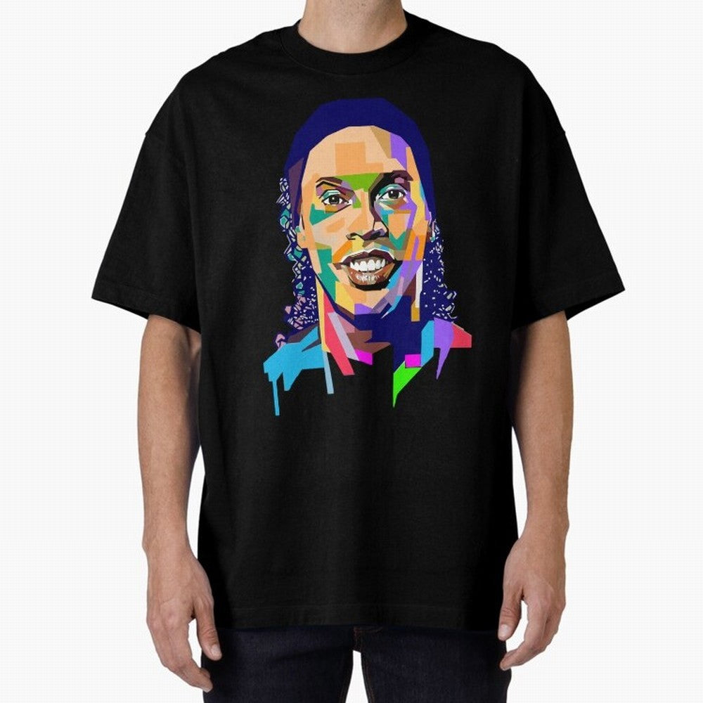 Ronaldinho Oversized T-Shirt Discover Match Day Hype around FIFA World Cup 2026, Messi, CR7 and Mbappe, Argentina and Brazil, Retro Football Energy, Iconic Rivalries, Trophy Chase Drama and Stadium Atmosphere; Ideal for Passionate Fans Who Love