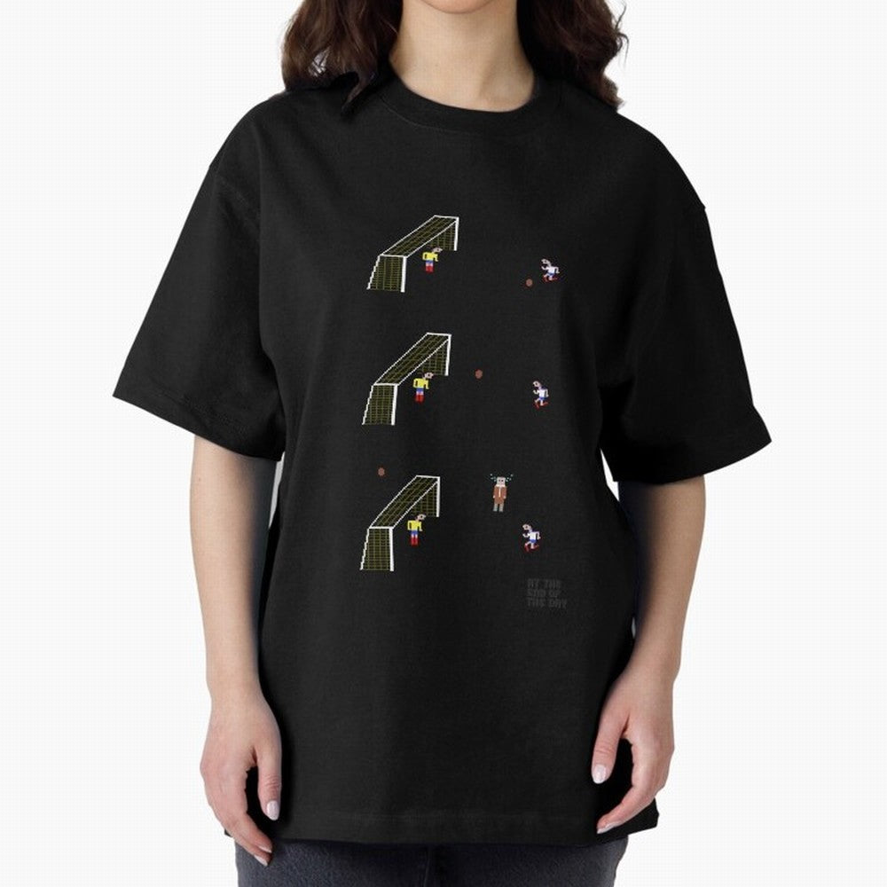 Penalty miss Oversized T-Shirt Capture FIFA World Cup 2026 Group Stage Centered on Cristiano Ronaldo, England and Germany Energy, Fan Favorite Moments, National Team Passion, Big Match Drama and Soccer History; Ideal for Fans Who Follow Messi,