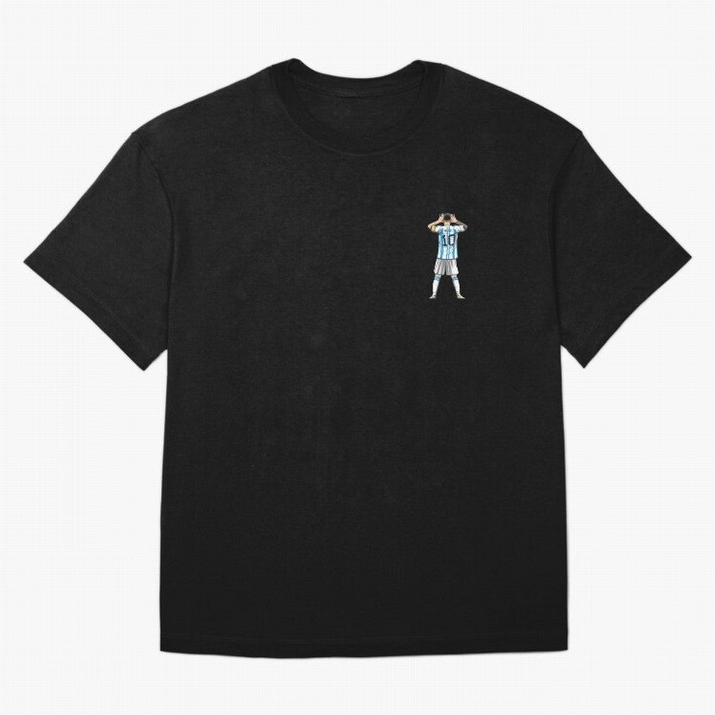 Lionel Messi Oversized T-Shirt Create FIFA World Cup 2026 Group Stage for Fans of Mbappe and Portugal, Spain and Germany, Bringing Retro Football Energy, Iconic Rivalries, Trophy Chase Drama and Stadium Atmosphere; Ideal for Passionate Fans Who