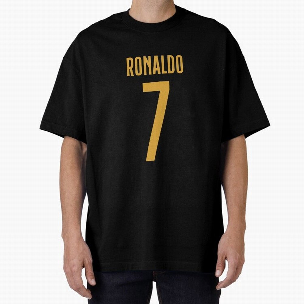 Christiano Ronaldo Portugal Jersey 2023 Oversized T-Shirt Bring Match Day Fire to the FIFA World Cup 2026 Journey through Mbappe and Neymar Highlights, Argentina, France and Brazil Pride, Stadium Memories, Football Loyalty, International Chants and