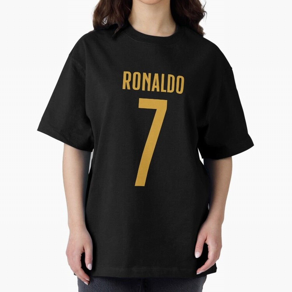Christiano Ronaldo Portugal Jersey 2023 Oversized T-Shirt Bring Match Day Fire to the FIFA World Cup 2026 Journey through Mbappe and Neymar Highlights, Argentina, France and Brazil Pride, Stadium Memories, Football Loyalty, International Chants and