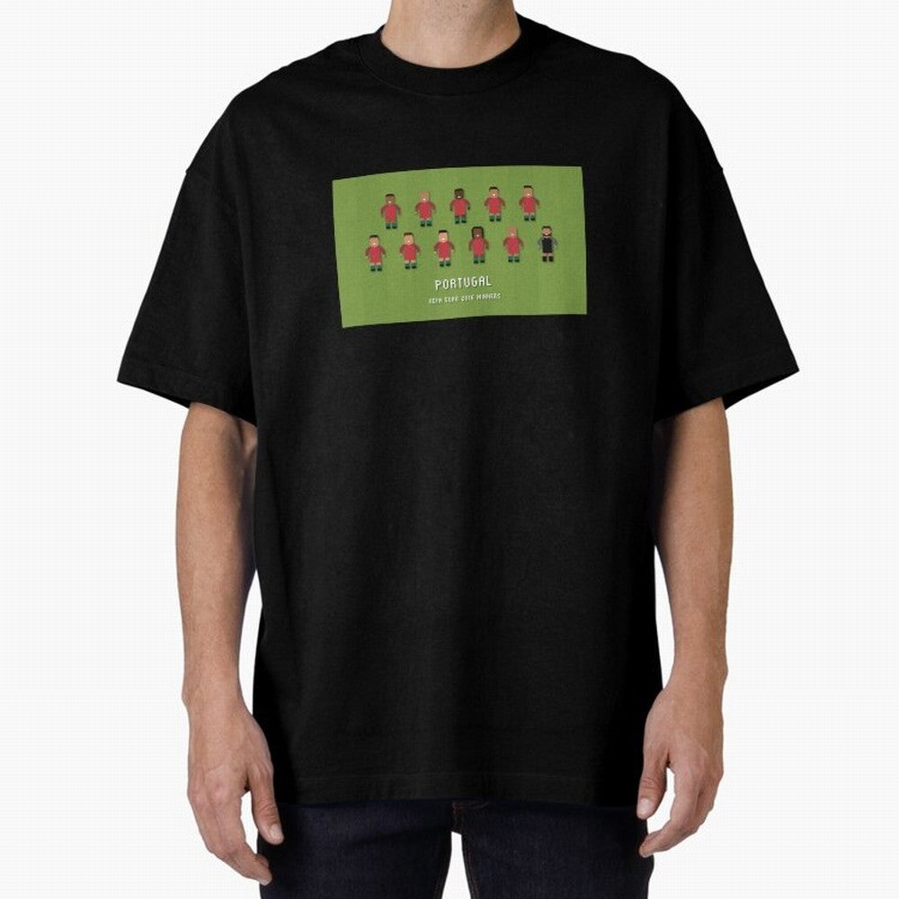 Portugal Euro 2016 Winning Squad Oversized T-Shirt Back the Journey through FIFA World Cup 2026 Group Stage for Fans of CR7 and France and Portugal, Bringing Champion Mindset, Group Stage Buzz, Knockout Tension and Passionate Fan Culture; Made for