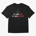 I am red, I am United Oversized T-Shirt Bring World Football Passion into FIFA World Cup 2026 USA Canada Mexico Spirit, Inspired by France, Messi, Championship Spirit, Famous Goals, Roaring Crowds and International Football Unity; Ideal for
