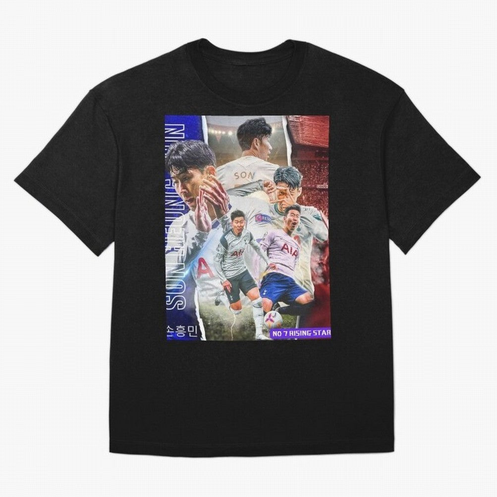THE 7 STAR SON HEUNG MIN SPECIAL ON REDBUBBLE Oversized T-Shirt Show Match Day Excitement for FIFA World Cup 2026 Group Stage Spirit, Inspired by Brazil, Portugal and Argentina, Cristiano Ronaldo, Haaland and CR7, Championship Spirit, Famous Goals,