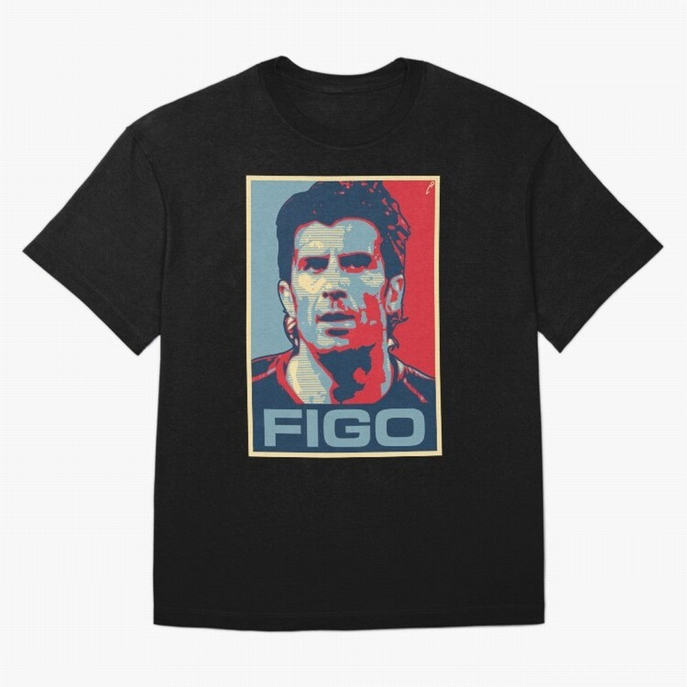 Figo Oversized T-Shirt Follow Every Goal of FIFA World Cup 2026 USA Canada Mexico Spirit, Featuring England, Cristiano Ronaldo, Football Passion, Legendary Performances, Festival Vibes and Supporter Community; Great for Watch Parties, Sports Bars,