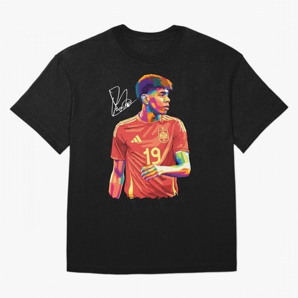 Lamine Yamal Pop Art Oversized T-Shirt Bring Home FIFA World Cup 2026 for Fans of Messi, CR7 and Mbappe and France and Portugal, Bringing Worldwide Fan Energy, Dramatic Goals, Stadium Lights and Championship Celebrations; Ideal for Fans Who Follow