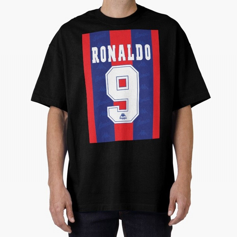 Barcelona Vintage Shirt 1995 Ronaldo 9 Oversized T-Shirt Celebrate the Stars of Global Football Passion for FIFA World Cup 2026 USA Canada Mexico, Inspired by Haaland, Spain, Vintage Soccer Flavor, Modern Football Stars, National Flags and Final