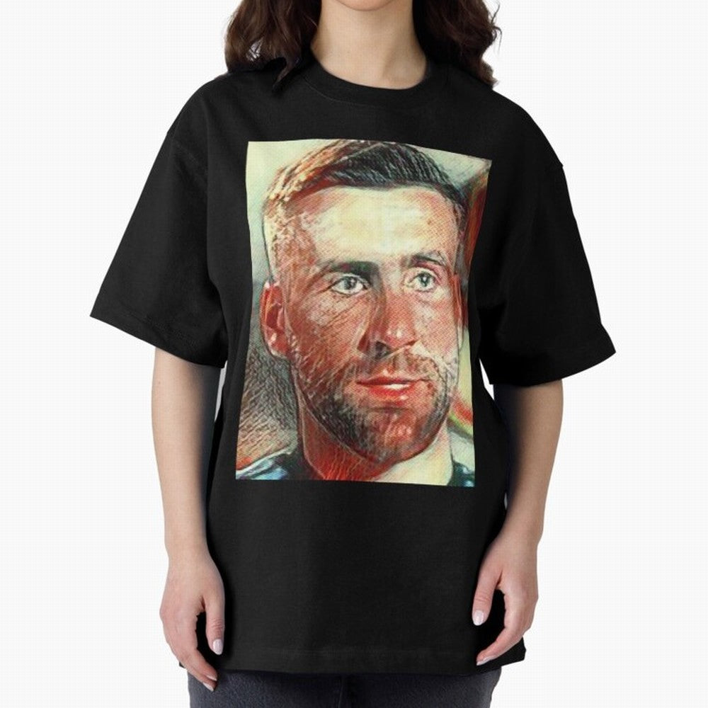 Luke Shaw Oversized T-Shirt Show Fan Pride Across Match Day Hype around FIFA World Cup 2026 USA Canada Mexico, Cristiano Ronaldo, Haaland and CR7, Portugal, Supporter Pride, Iconic Celebrations, Legendary Names and Global Match Day Energy; Perfect