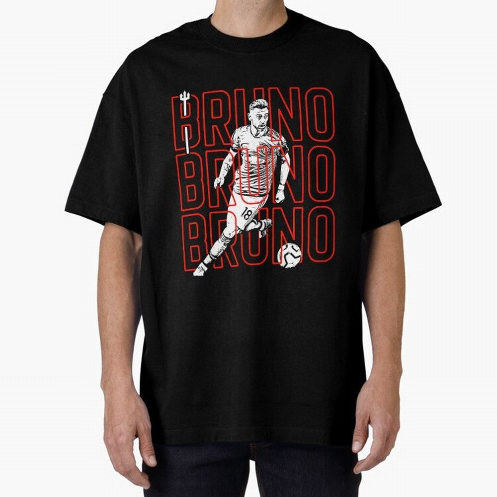 Bruno Fernandes - Manchester United Oversized T-Shirt Celebrate Unforgettable Nights in FIFA World Cup 2026 Spirit, Built around Argentina and Brazil, Neymar, Haaland and Cristiano Ronaldo, Tournament Hype, Historic Matchups, Family Viewing Parties
