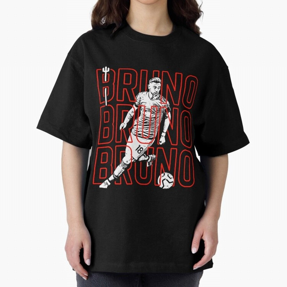 Bruno Fernandes - Manchester United Oversized T-Shirt Celebrate Unforgettable Nights in FIFA World Cup 2026 Spirit, Built around Argentina and Brazil, Neymar, Haaland and Cristiano Ronaldo, Tournament Hype, Historic Matchups, Family Viewing Parties
