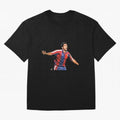 Legends of The Beautiful Game Cartoon Collection Legends Romario Cartoon Artwork162 Oversized T-Shirt Bring Match Day Fire to Match Day Hype around FIFA World Cup 2026, Mbappe and Neymar, Brazil, Portugal and Argentina, Tournament Hype, Historic