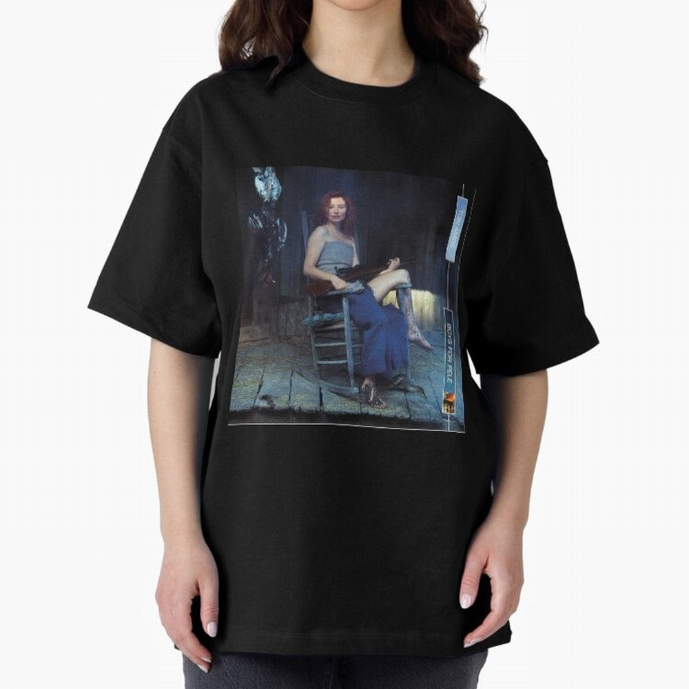 Tori Amos Boys For Pele Album Promo Art Retro Print Oversized T-Shirt Represent Fans Who Live for the FIFA World Cup 2026 USA Canada Mexico Journey through Mbappe Highlights, Netherlands Pride, Stadium Memories, Football Loyalty, International