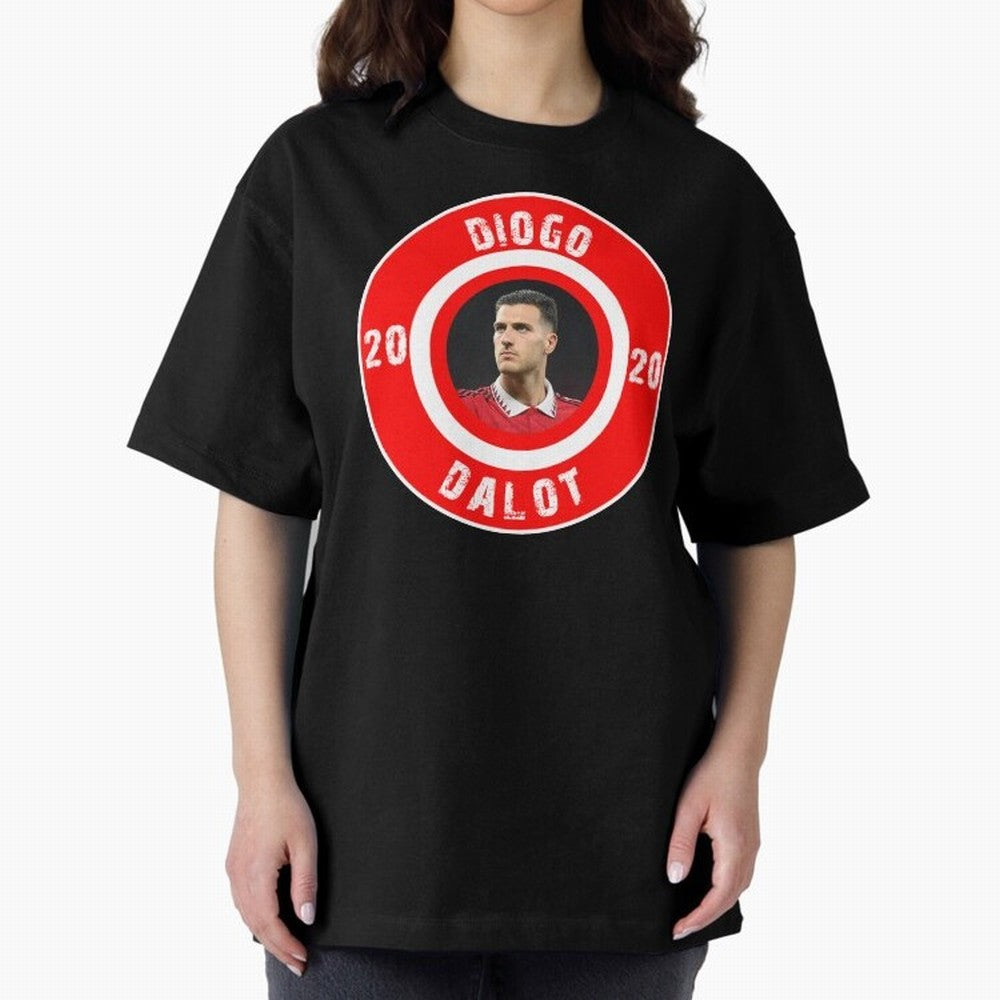 Diogo Dalot Oversized T-Shirt Join the Countdown to Match Day Hype around FIFA World Cup 2026, Haaland, Germany, Fan Favorite Moments, National Team Passion, Big Match Drama and Soccer History; Great for Watch Parties, Sports Bars, Family Nights,
